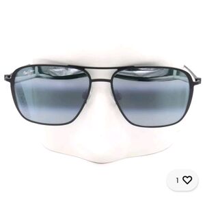 NEW!!! Maui Jim Beaches 541N-2M Asian Fit Gray Black Unisex Polarized Sunglasses